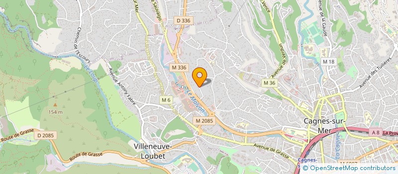 localisation de l'entreprise MONSIEUR BRUNO ZNIDARIC à CAGNES-SUR-MER