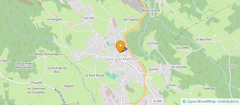 localisation de l'entreprise MONSIEUR BRYAN AMAR  SAINT-JUST-MALMONT