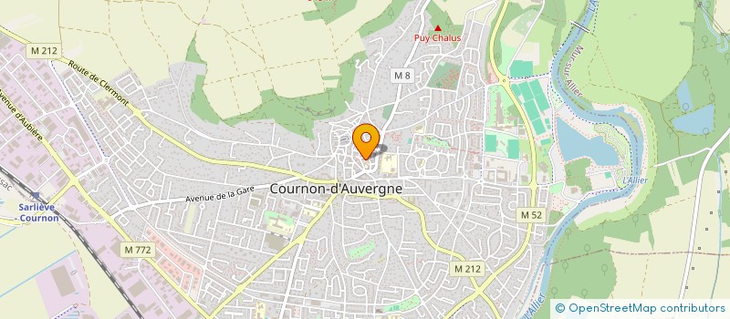 localisation de l'entreprise MONSIEUR BRYAN AUFORT  COURNON-D'AUVERGNE