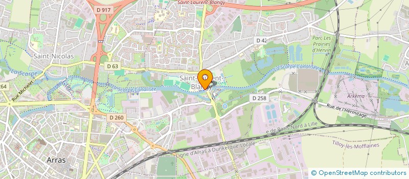 localisation de l'entreprise MONSIEUR BRYAN BECHAIMONT  SAINT-LAURENT-BLANGY