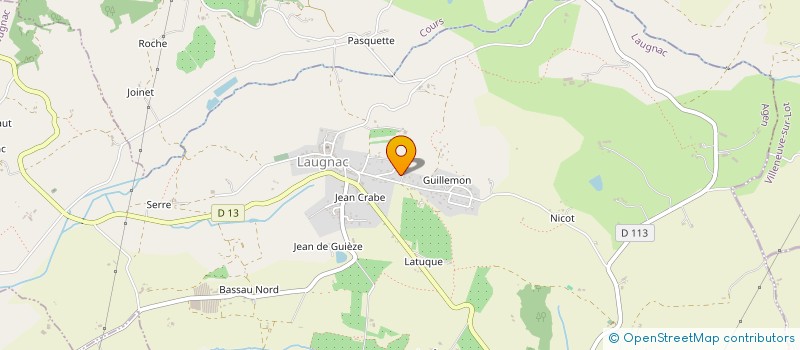 localisation de l'entreprise MONSIEUR BRYAN BECQUET  LAUGNAC