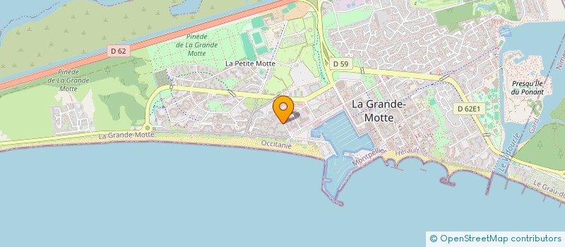 localisation de l'entreprise MONSIEUR BRYAN BENAMARA  LA GRANDE-MOTTE