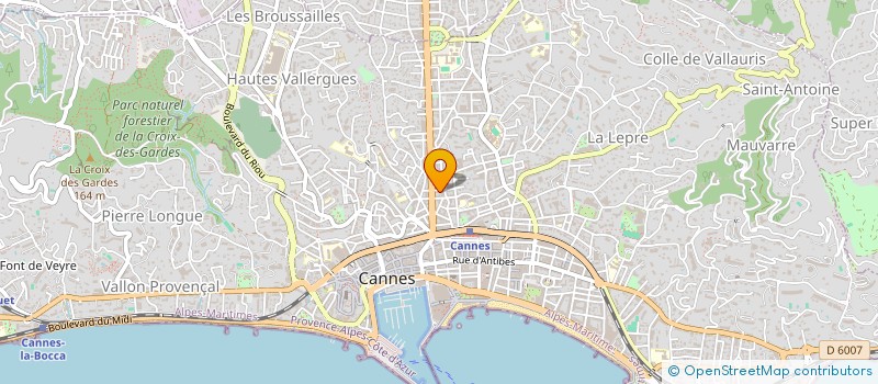 localisation de l'entreprise MONSIEUR BRYAN BENICHOU à CANNES