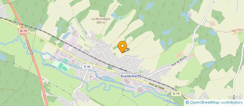 localisation de l'entreprise MONSIEUR BRYAN BRIKH  GRANDVILLARS