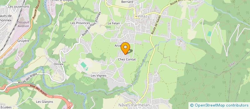 localisation de l'entreprise MONSIEUR BRYAN CEDOLIN  VILLAZ