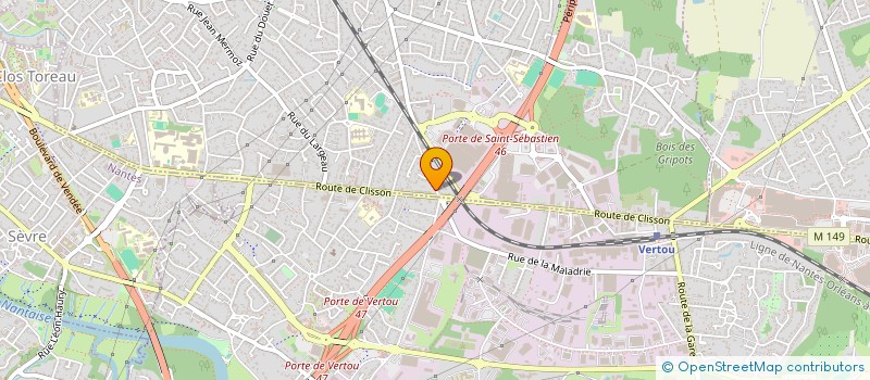 localisation de l'entreprise MONSIEUR BRYAN CHARTIER  SAINT-SEBASTIEN-SUR-LOIRE