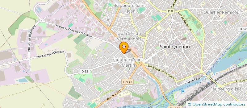 localisation de l'entreprise MONSIEUR BRYAN CHATELAIN  SAINT-QUENTIN