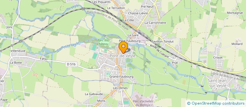 localisation de l'entreprise MONSIEUR BRYAN CHATELET  PONT-DE-VEYLE