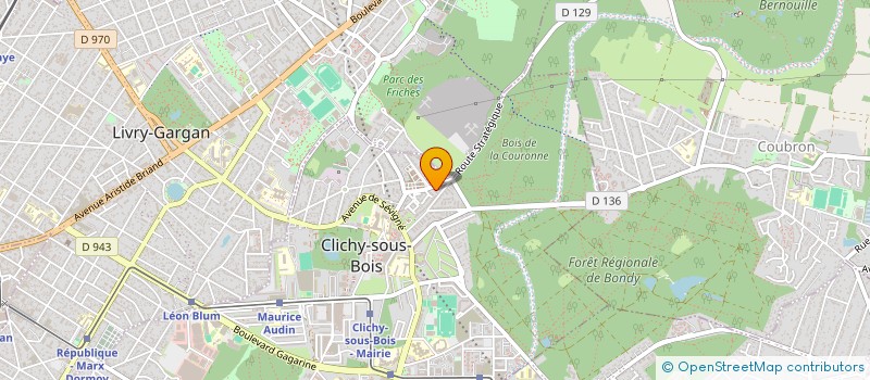 localisation de l'entreprise MONSIEUR BRYAN CHICHEPORTICHE à CLICHY-SOUS-BOIS