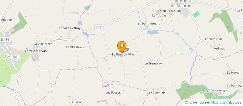localisation de l'entreprise MONSIEUR BRYAN CHOMMAUD  SAINT-BRIEUC-DE-MAURON