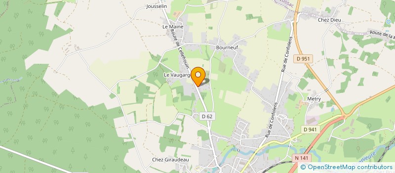 localisation de l'entreprise MONSIEUR BRYAN CLOCHEFER  CHASSENEUIL-SUR-BONNIEURE