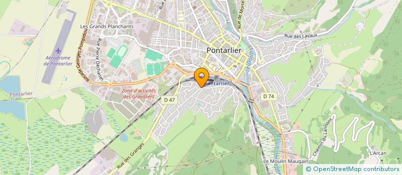 localisation de l'entreprise MONSIEUR BRYAN DA SILVA  PONTARLIER