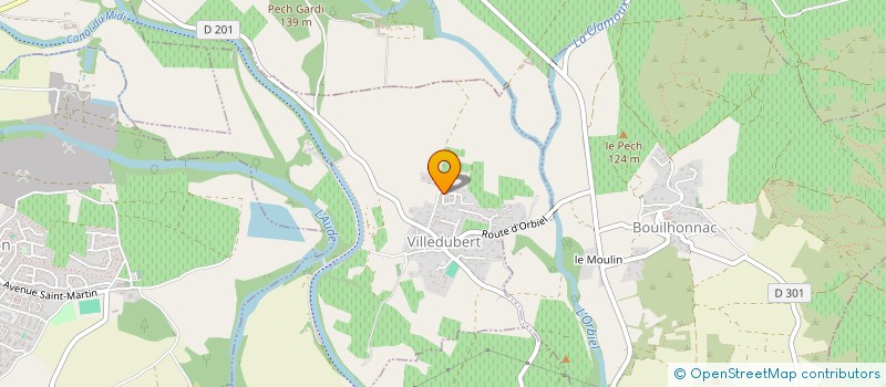 localisation de l'entreprise MONSIEUR BRYAN DE LA ROSE  VILLEDUBERT