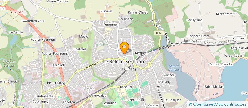 localisation de l'entreprise MONSIEUR BRYAN DE POULPIQUET à LE RELECQ-KERHUON