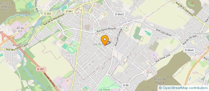 localisation de l'entreprise MONSIEUR BRYAN ERZEROM  BRUAY-LA-BUISSIERE