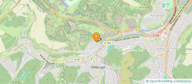 localisation de l'entreprise MONSIEUR BRYAN EUGENE MARIANI  VILLERUPT