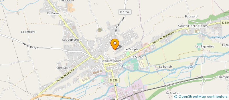 localisation de l'entreprise MONSIEUR BRYAN EYL  BEAUREPAIRE