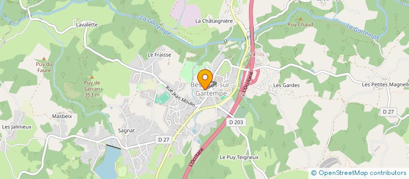 localisation de l'entreprise MONSIEUR BRYAN FALLAT à BESSINES-SUR-GARTEMPE