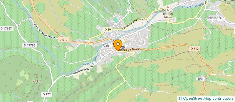 localisation de l'entreprise MONSIEUR BRYAN GILLET  SAINT-CHINIAN