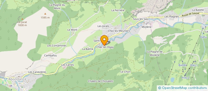 localisation de l'entreprise MONSIEUR BRYAN GLASS  ABONDANCE