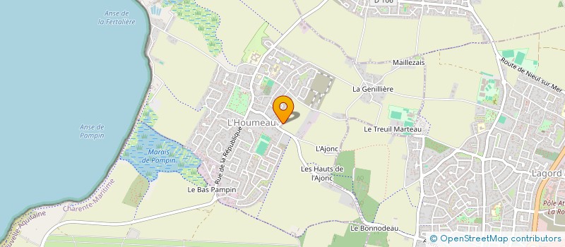 localisation de l'entreprise MONSIEUR BRYAN GOMES  L'HOUMEAU