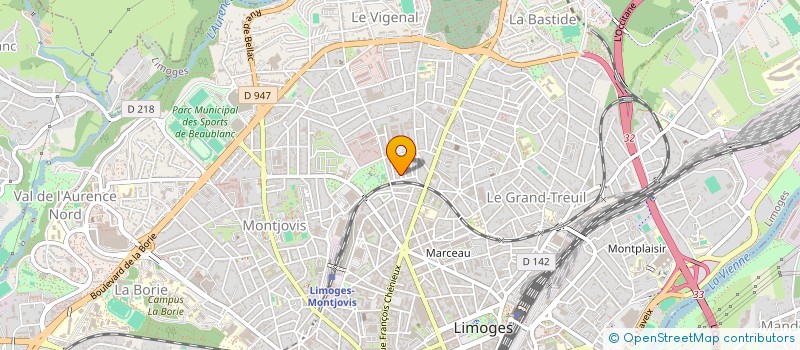 localisation de l'entreprise MONSIEUR BRYAN HEBERT à LIMOGES
