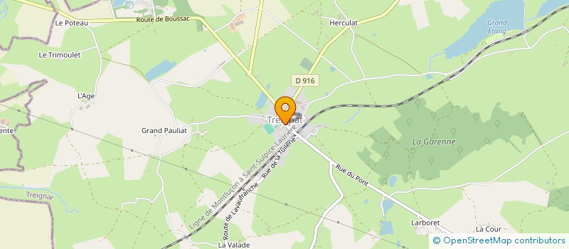 localisation de l'entreprise MONSIEUR BRYAN JULLIEN  TREIGNAT