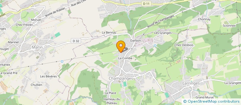 localisation de l'entreprise MONSIEUR BRYAN KOMINIARZ  CHAMPANGES