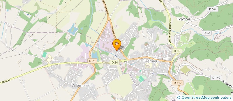 localisation de l'entreprise MONSIEUR BRYAN KONG WIN CHANG  CREMIEU