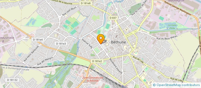 localisation de l'entreprise MONSIEUR BRYAN LAMAN  BETHUNE