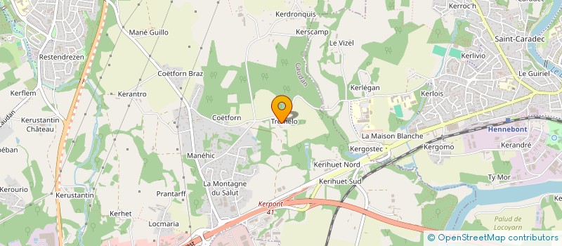 localisation de l'entreprise MONSIEUR BRYAN LAMARRE à CAUDAN