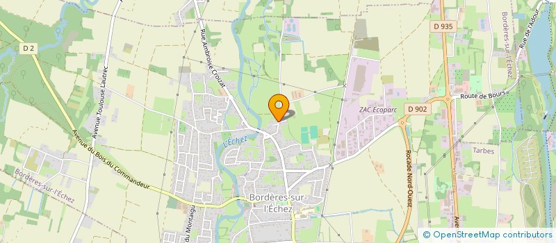 localisation de l'entreprise MONSIEUR BRYAN LARRIEU  BORDERES-SUR-L'ECHEZ