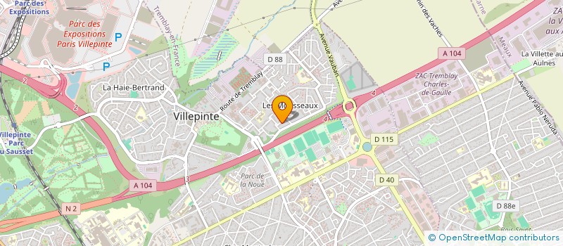 localisation de l'entreprise MONSIEUR BRYAN LE  VILLEPINTE