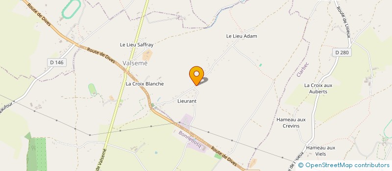 localisation de l'entreprise MONSIEUR BRYAN LEBOEUF  VALSEME