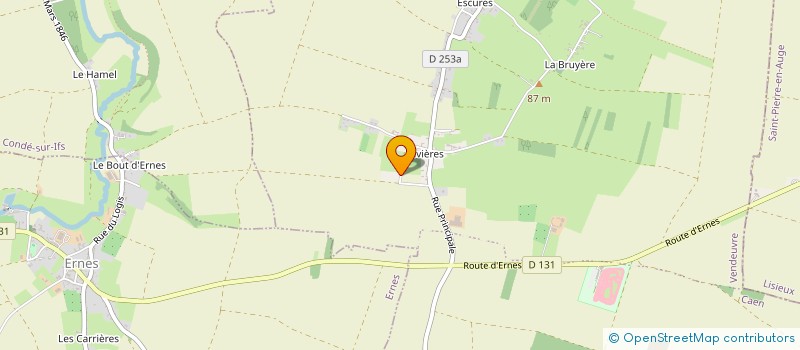 localisation de l'entreprise MONSIEUR BRYAN LEFEVRE  VENDEUVRE