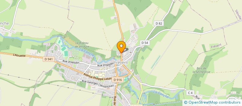 localisation de l'entreprise MONSIEUR BRYAN LEROY  FREVENT