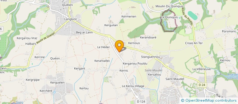 localisation de l'entreprise MONSIEUR BRYAN LEZONGARD  CLOHARS-CARNOET