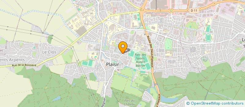 localisation de l'entreprise MONSIEUR BRYAN LOCQUET à PLAISIR