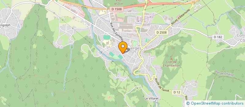 localisation de l'entreprise MONSIEUR BRYAN MARIN-CUDRAZ  FAVERGES-SEYTHENEX