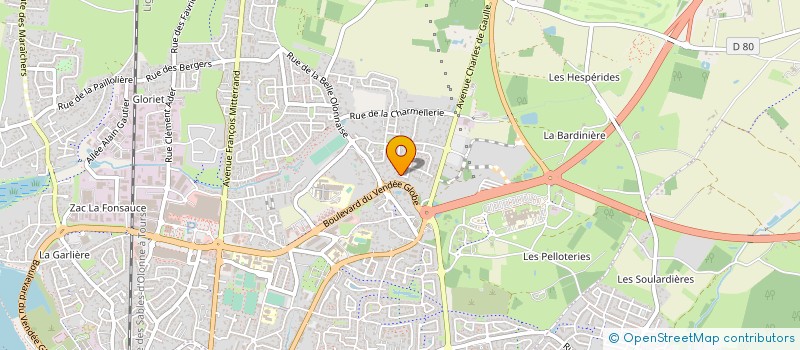 localisation de l'entreprise MONSIEUR BRYAN MESSAGER à LES SABLES D'OLONNE