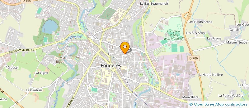 localisation de l'entreprise MONSIEUR BRYAN MONNET  FOUGERES