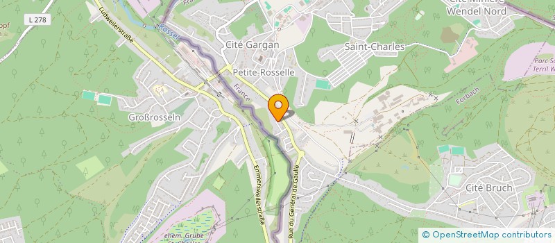 localisation de l'entreprise MONSIEUR BRYAN MONNIER CHAMAN  PETITE-ROSSELLE