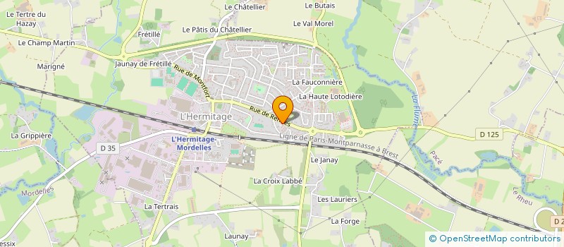 localisation de l'entreprise MONSIEUR BRYAN MORICEAU  L'HERMITAGE