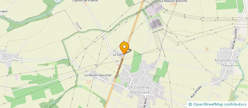 localisation de l'entreprise MONSIEUR BRYAN MORIN  LE COUDRAY-MACOUARD