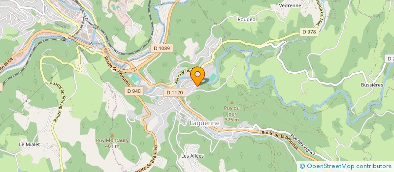 localisation de l'entreprise MONSIEUR BRYAN OROBELLO  LAGUENNE-SUR-AVALOUZE