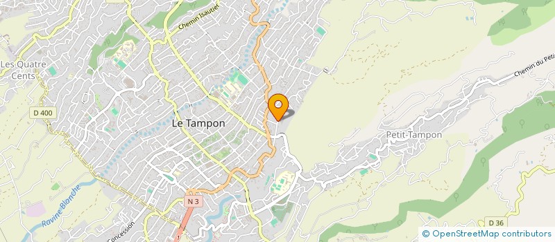 localisation de l'entreprise MONSIEUR BRYAN PALASSY TURPIN  LE TAMPON