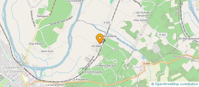 localisation de l'entreprise MONSIEUR BRYAN PARASOTE à CHATEAUNEUF-SUR-CHARENTE