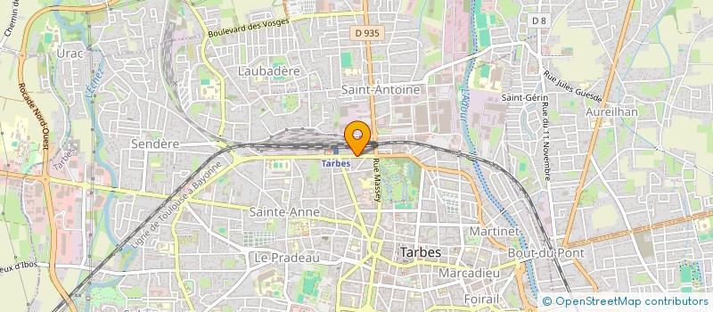 localisation de l'entreprise MONSIEUR BRYAN POUBILE  TARBES