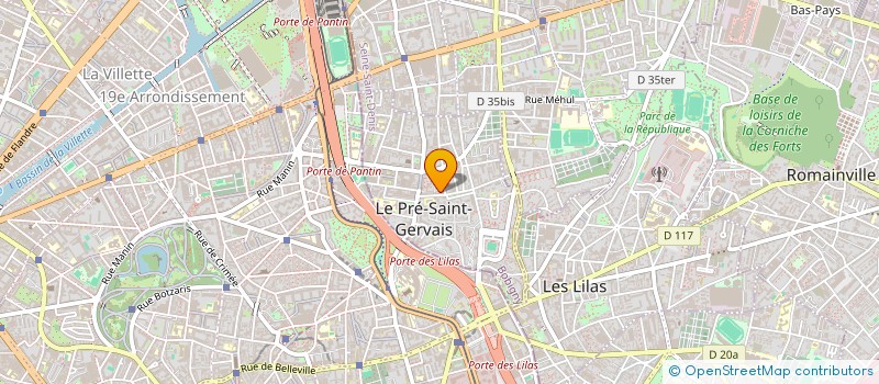 localisation de l'entreprise MONSIEUR BRYAN PRISO à LE PRE-SAINT-GERVAIS