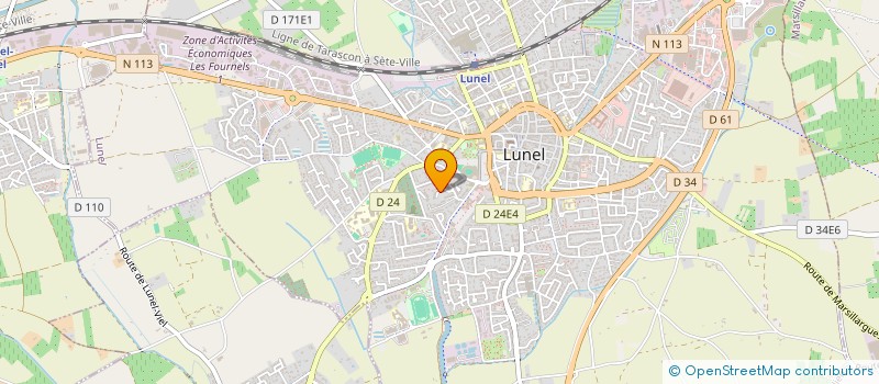 localisation de l'entreprise MONSIEUR BRYAN RAMOS  LUNEL